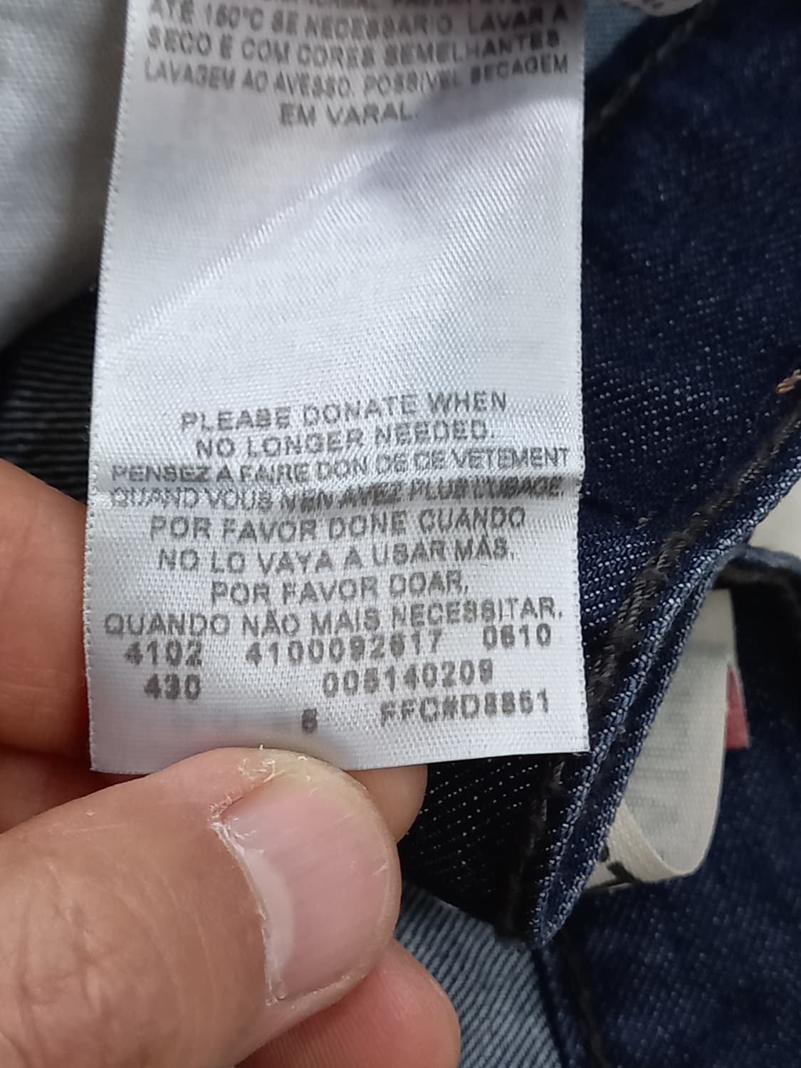 29 리바이스514 워싱 일자진 진청 29-557 상품이미지10