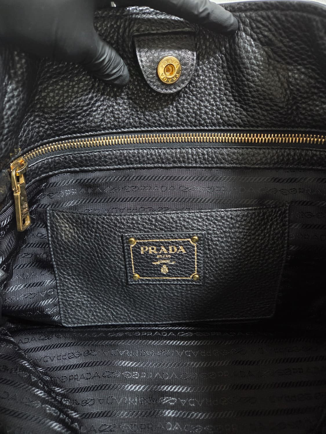 프라다 비텔로 피닉스 토트백 블랙 (2way) 상품이미지6