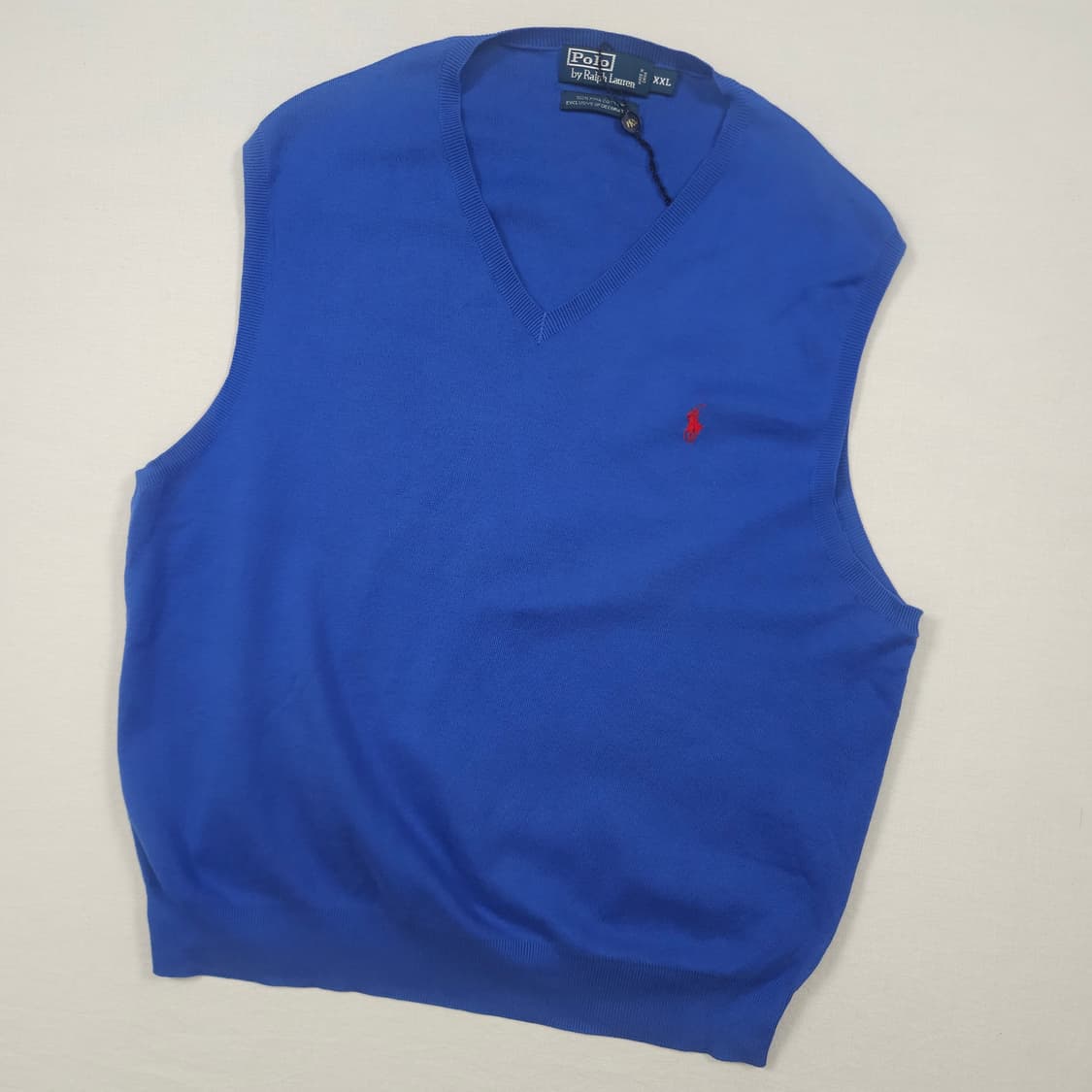 2XL(110)폴로 랄프로렌 니트 베스트 블루 상품이미지2