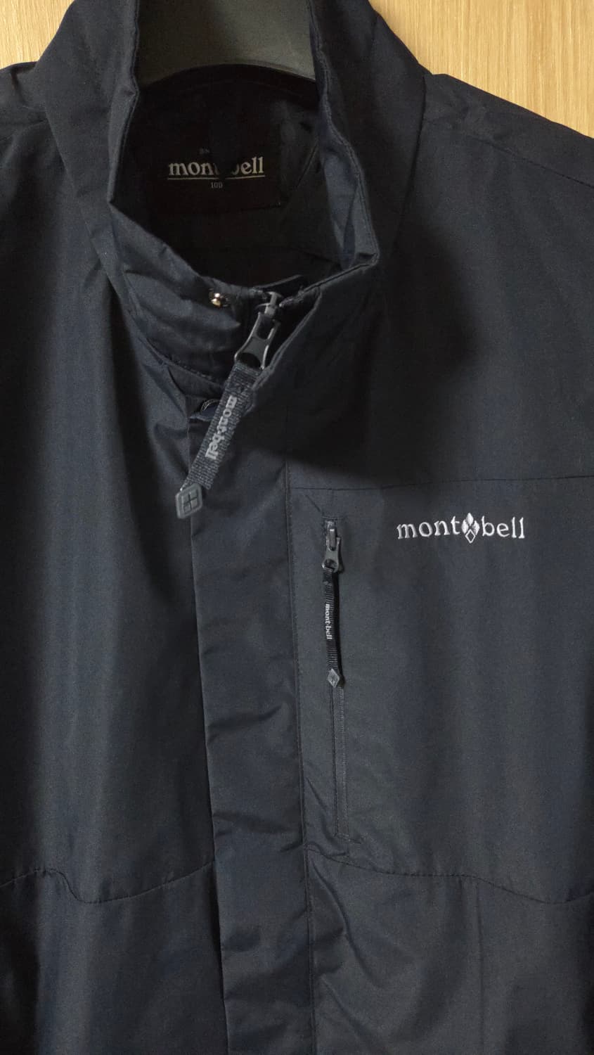 (착샷) 몽벨 바람막이 윈드 자켓  네이비  상품이미지3