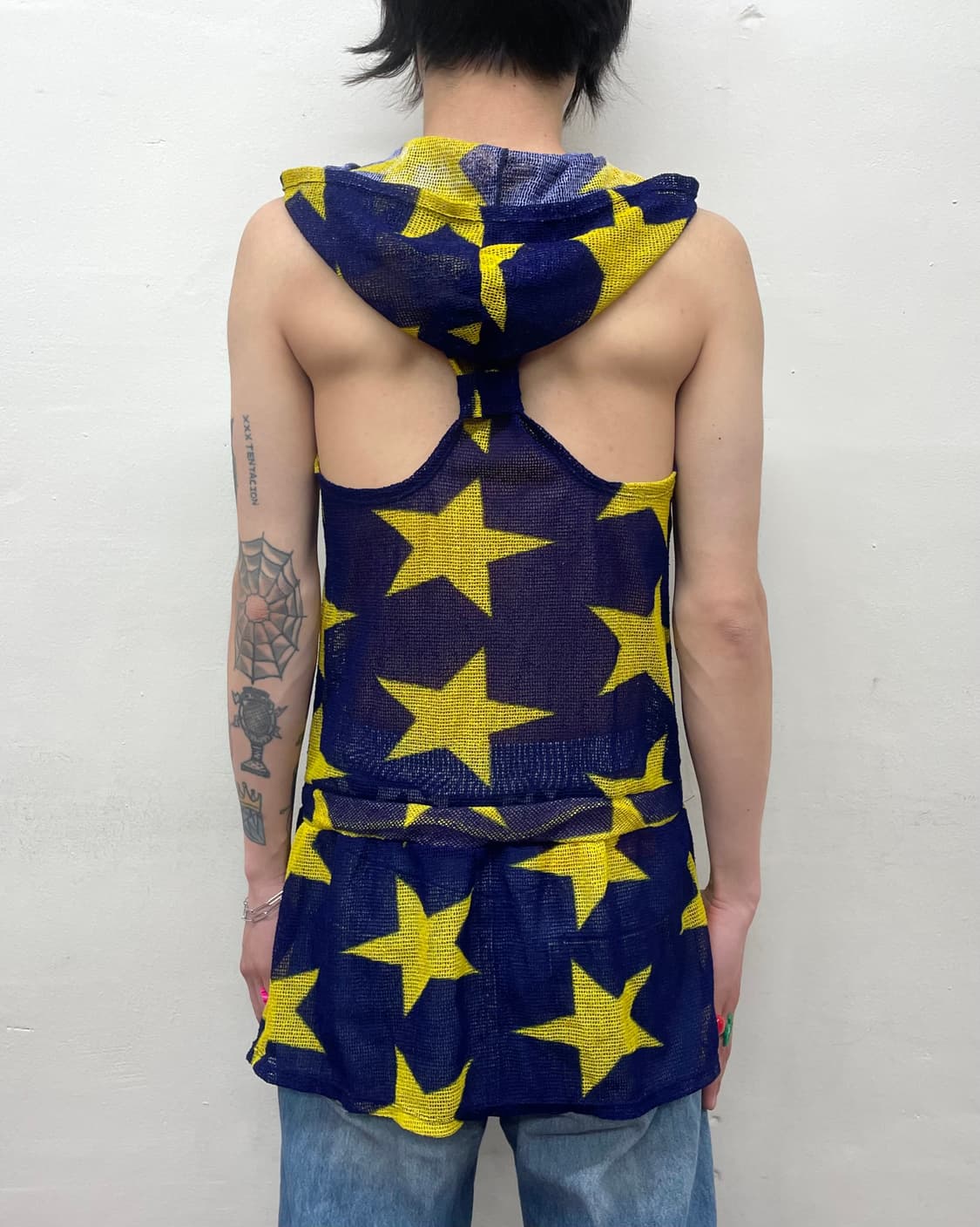 yellow star strap skirt hood sleeveless 상품이미지2