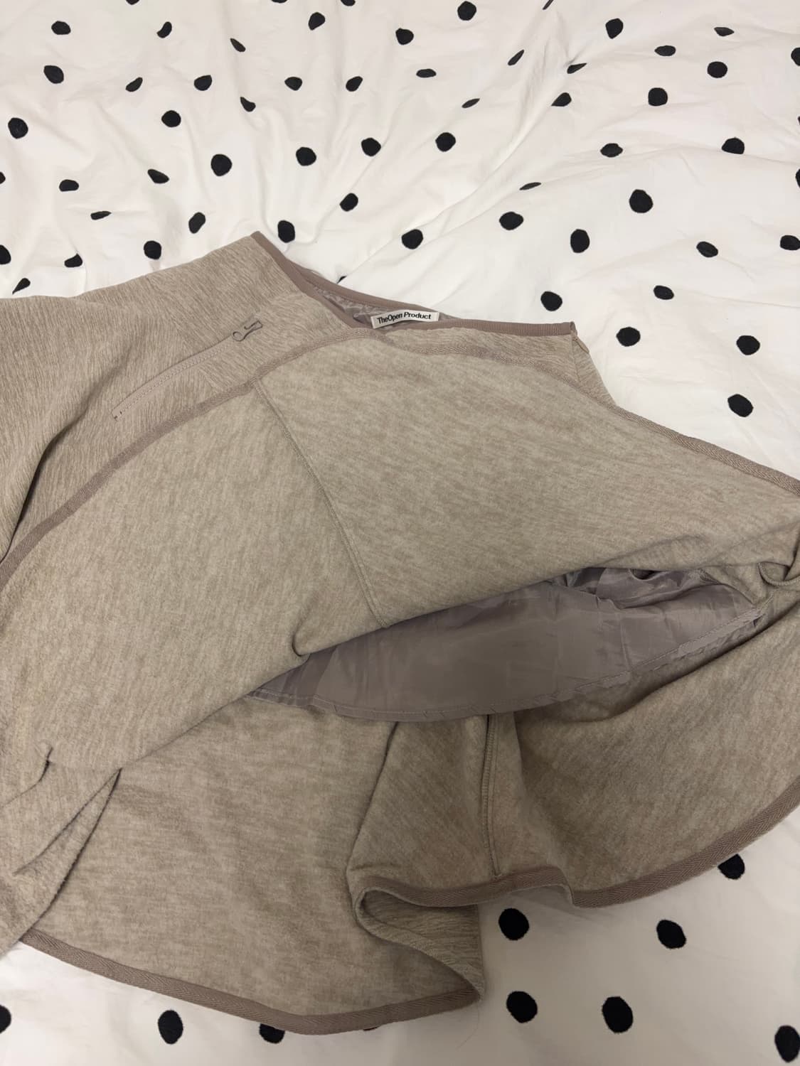 OPEN YY FLEECE FLARED SKIRT 상품이미지4