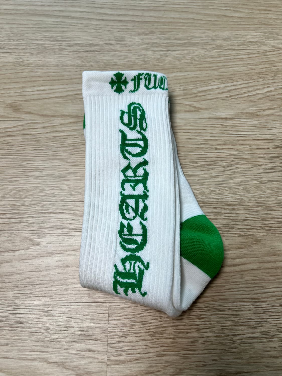 크롬하츠 ch 로고 양말 그린 상품이미지2