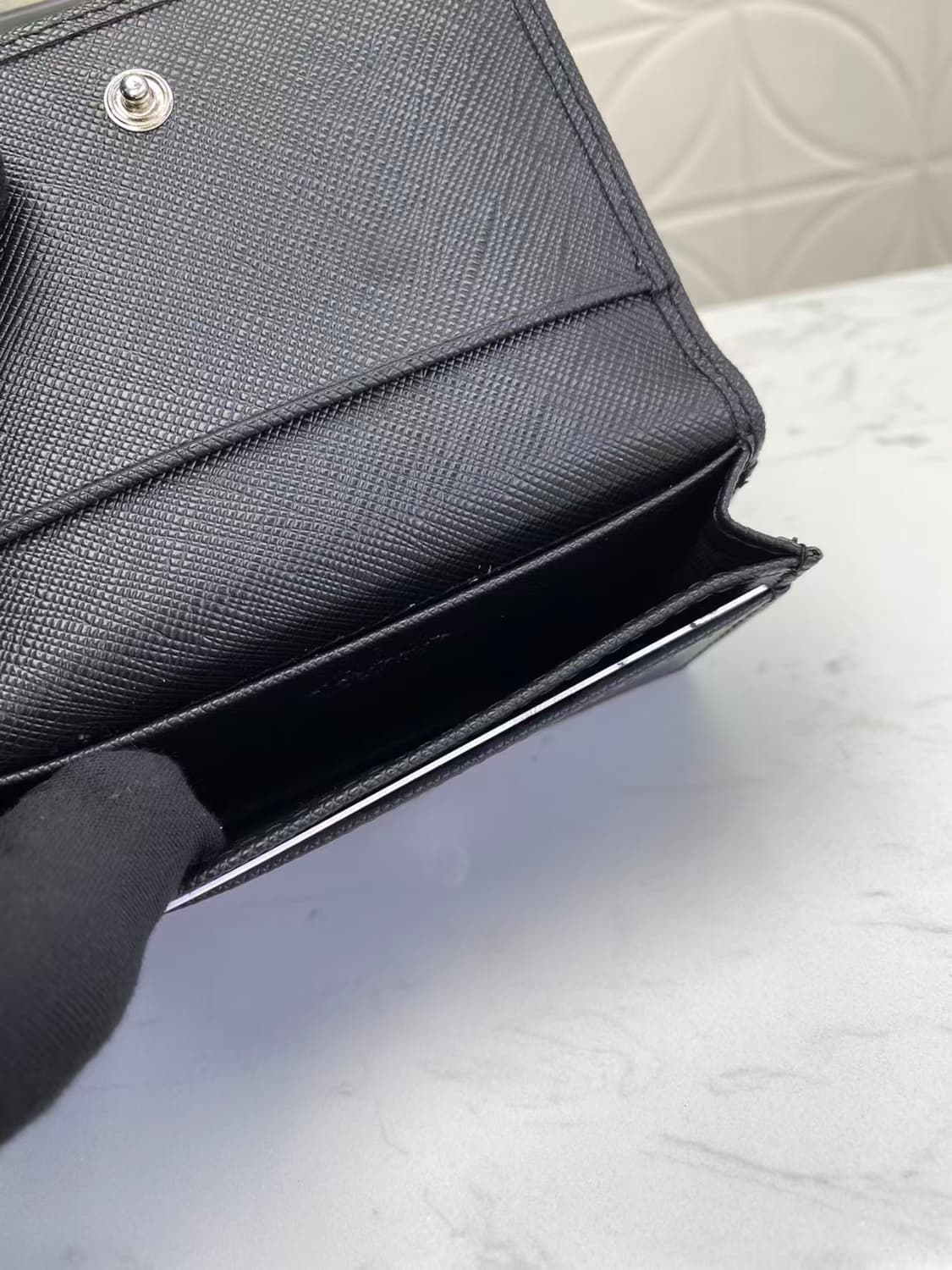 프라다 사피아노 레더 지갑 블랙 상품이미지2