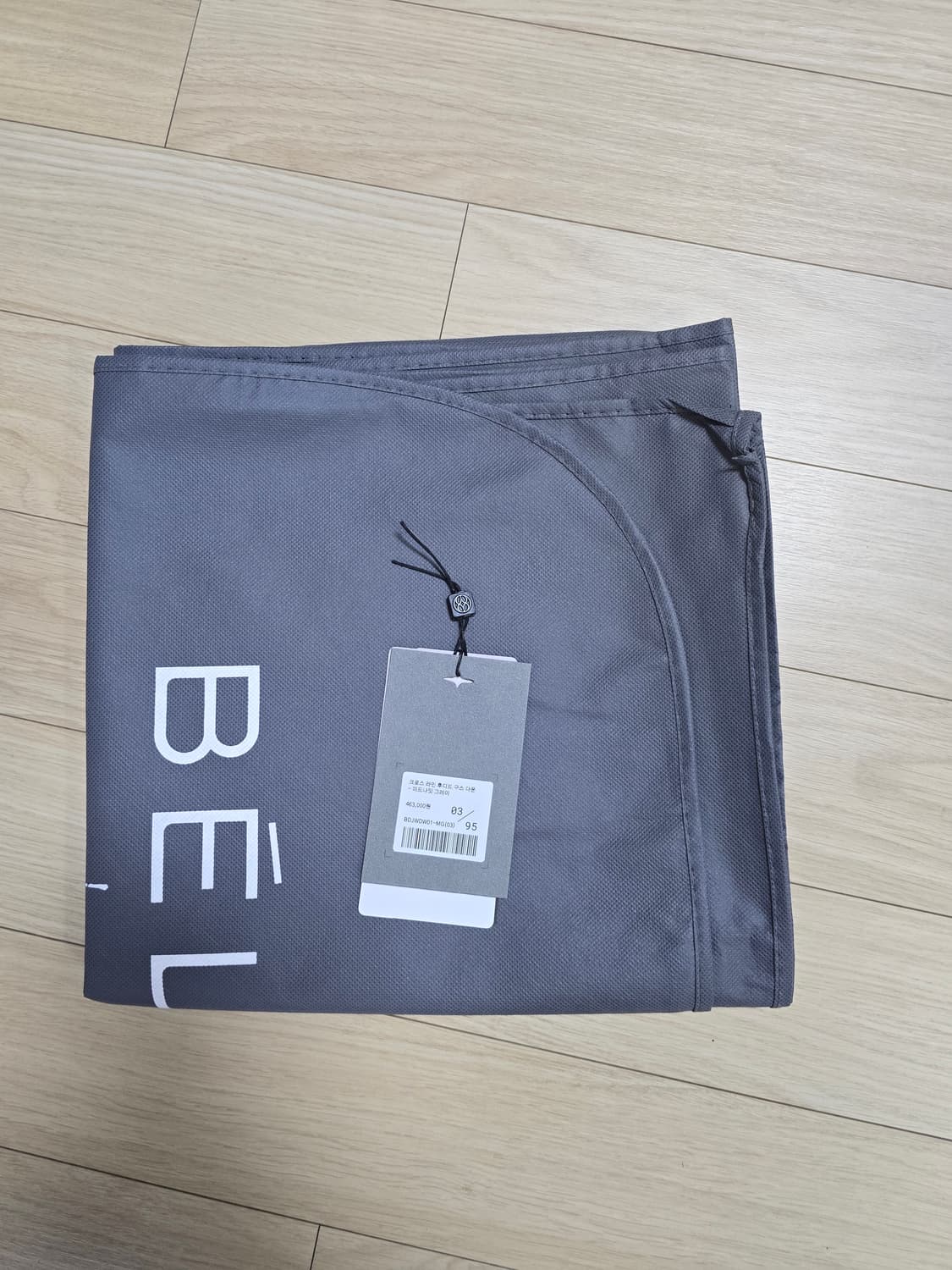 벨리에 크로스라인 후디드 구스 다운 미드나잇 그레이 3사이즈 상품이미지9