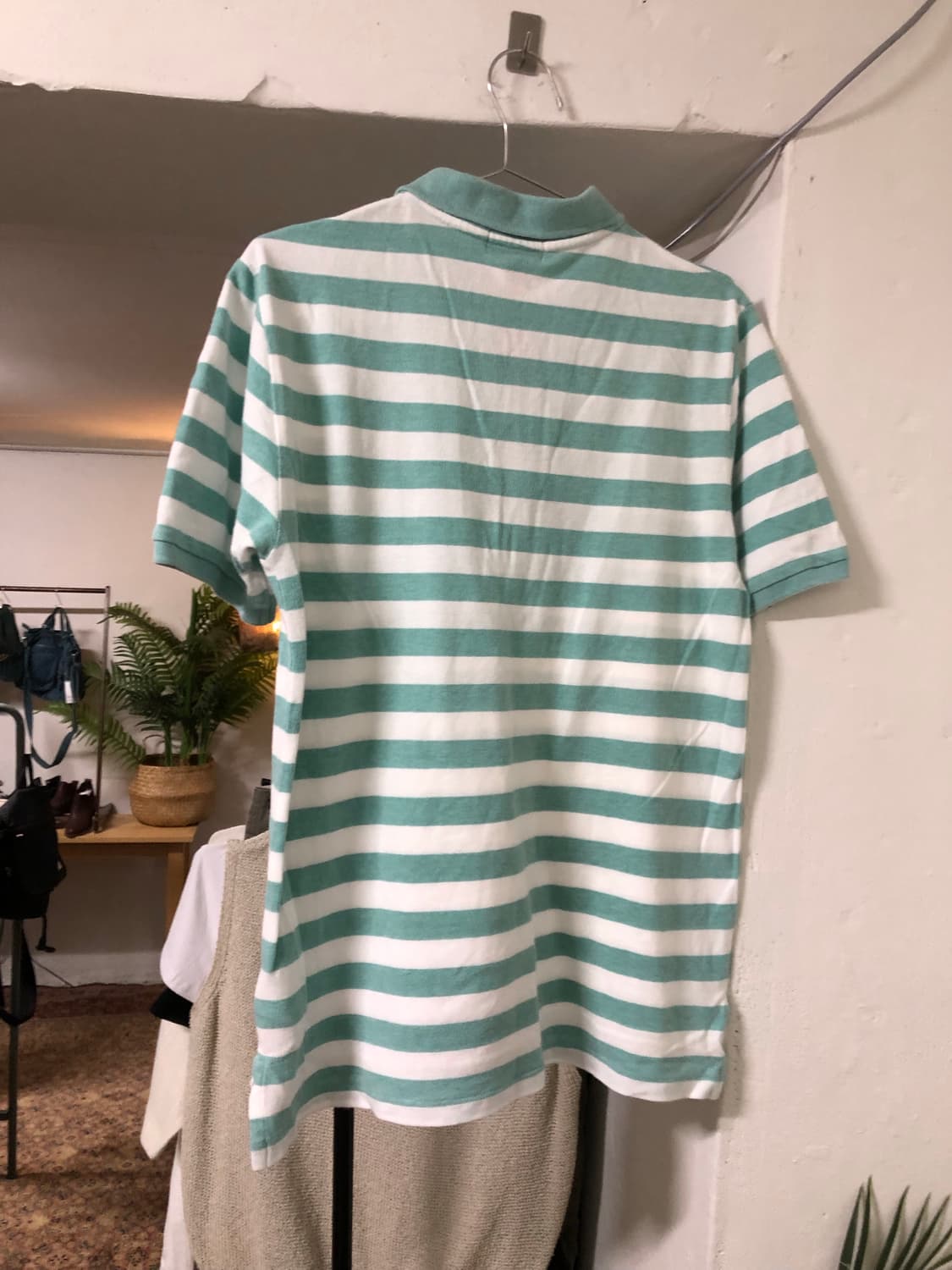Polo Ralph Lauren 핑크 로고 스트라이프 반팔티 상품이미지2