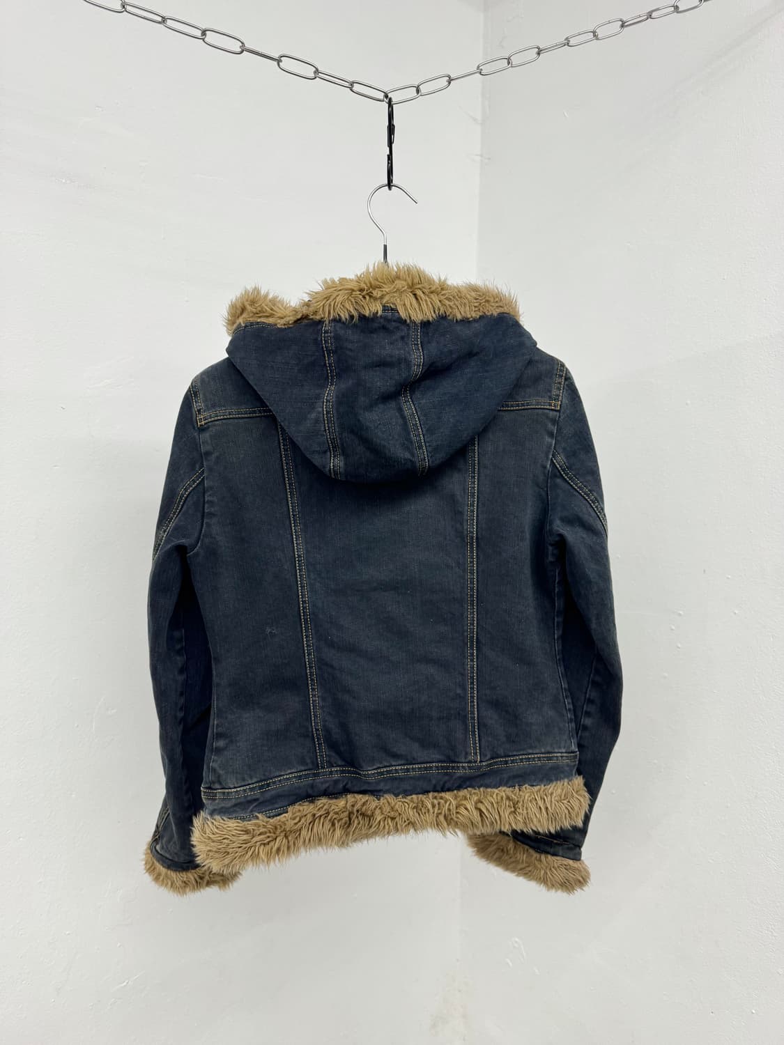 마리떼 프랑소와 저버 스티치 퍼 트리밍 데님 자켓*레어 상품이미지8