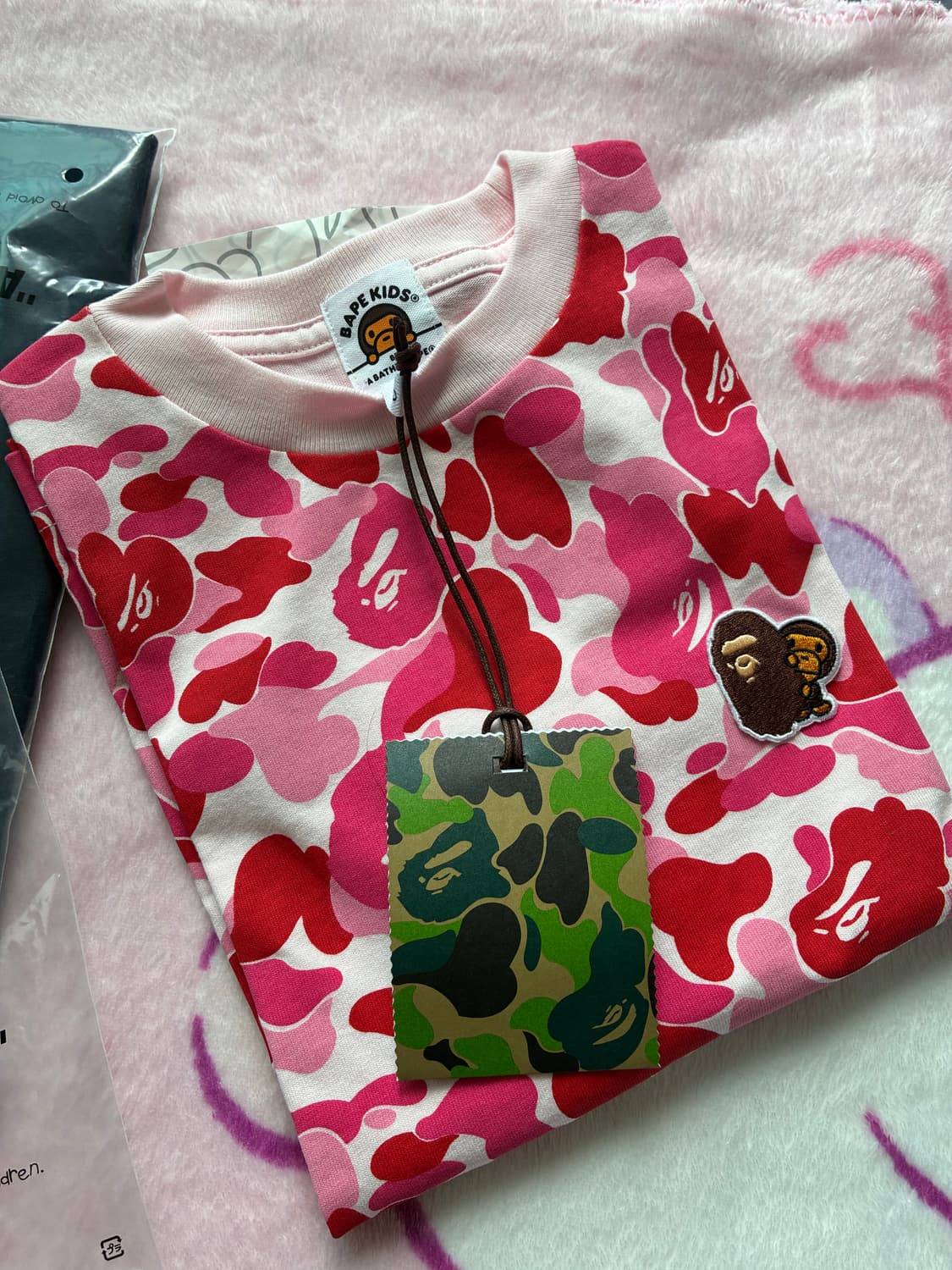 베이프 카모 핑크 키즈 130  상품이미지2