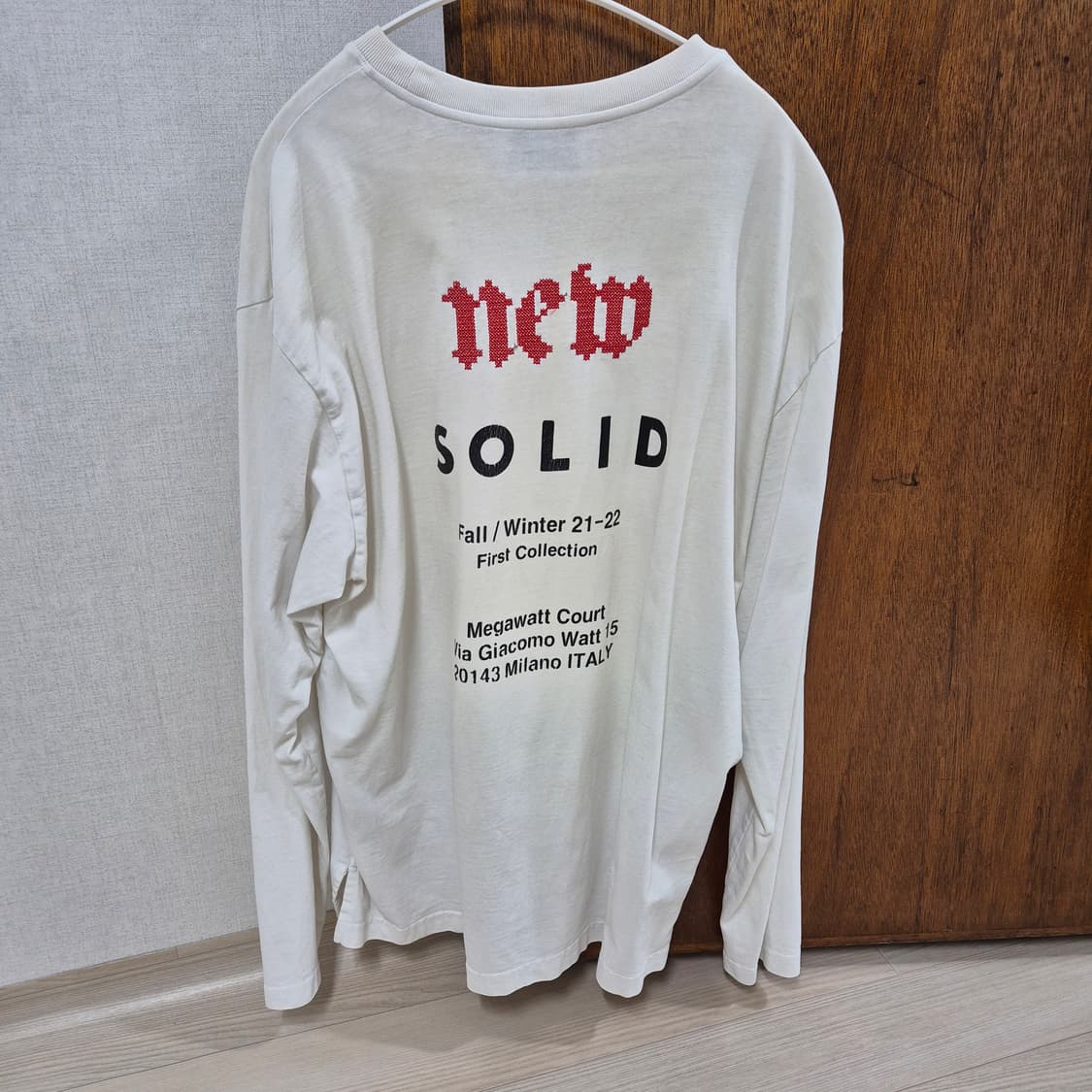 솔리드옴므 롱슬리브 긴팔 우영미 송지오옴므 타임 시스템옴므  상품이미지2