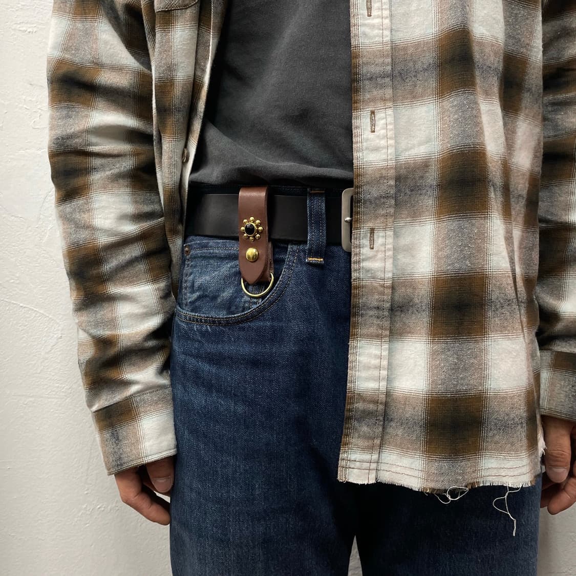 스탠다드 리벳 레더 키링 상품이미지4