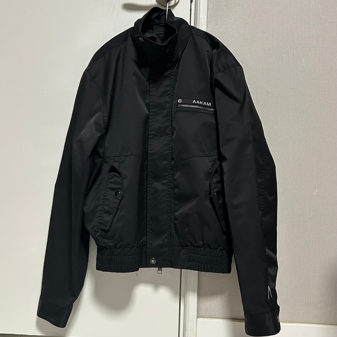 아캄 하이넥 버튼 자켓 블랙 2사이즈 상품이미지1