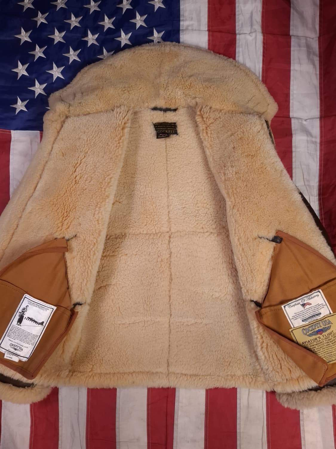 오리지날 미국제조 톰하디 COCKPlT B-3  항공무스탕 상품이미지9