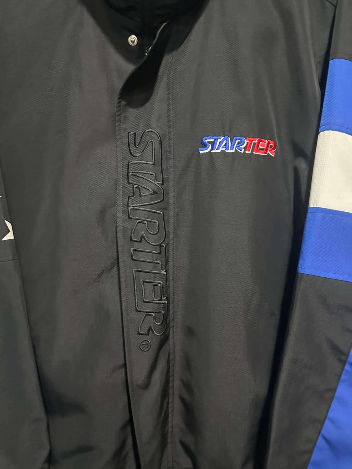 스타터 블랙 바람막이 성조기패턴 XL 상품이미지4