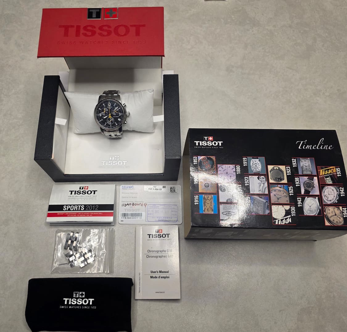 티쏘 (TISSOT) PRC200 검판 메탈 T17.1.586.32 시계 상품이미지1