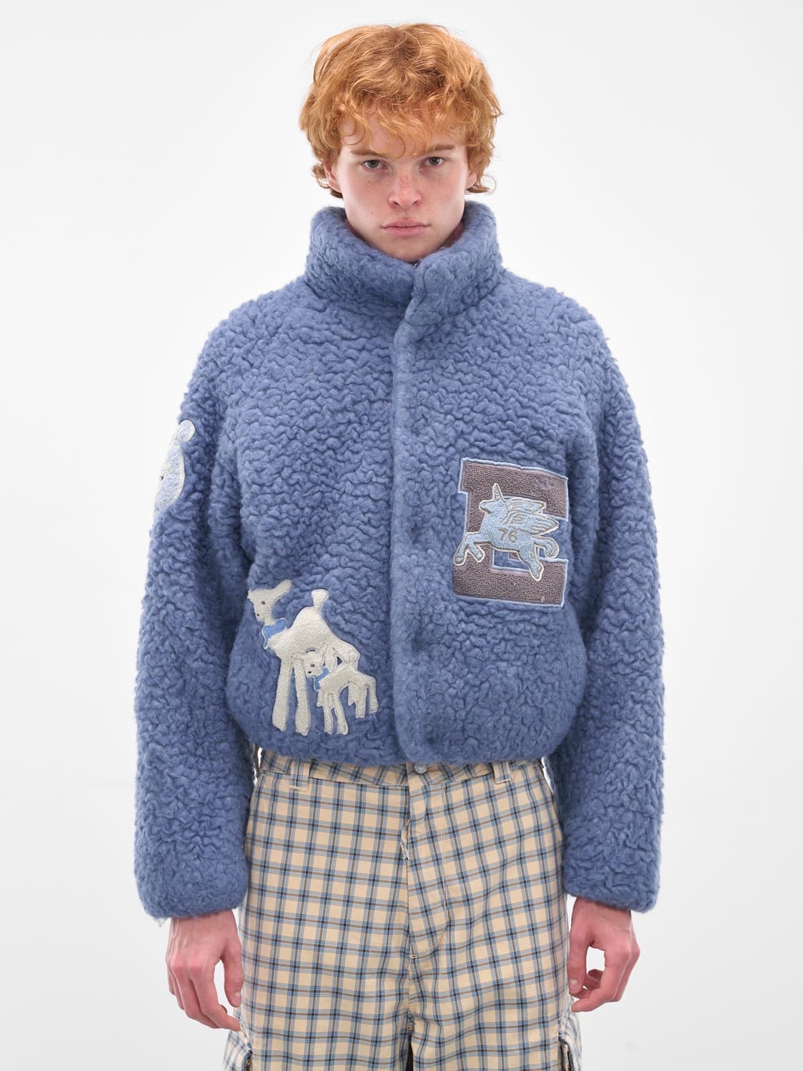 [S]이알엘 ERL 25fw 바시티 시어링 자켓 상품이미지1