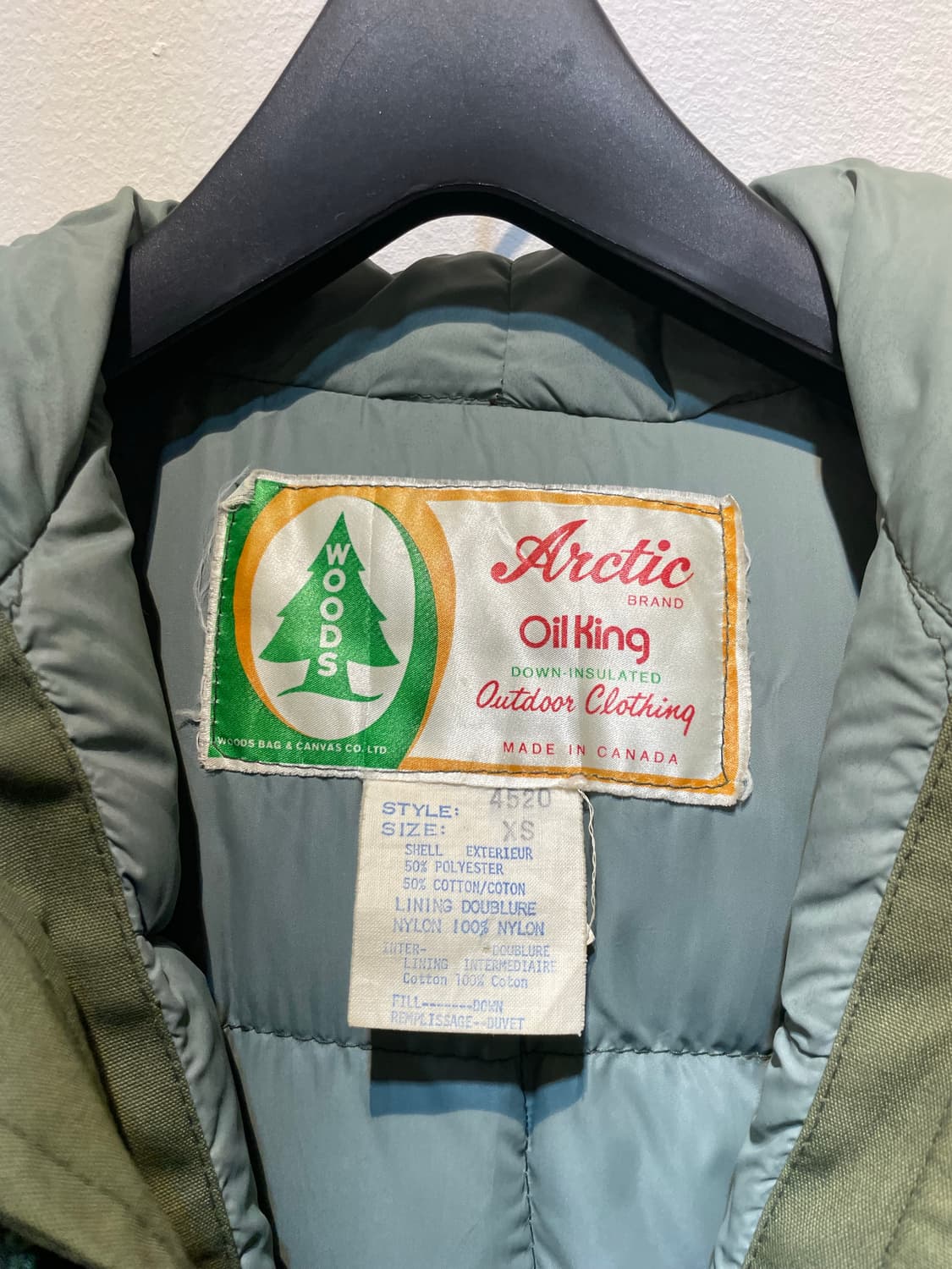 빈티지 Arctic 코튼 다운 야상 파카 상품이미지3