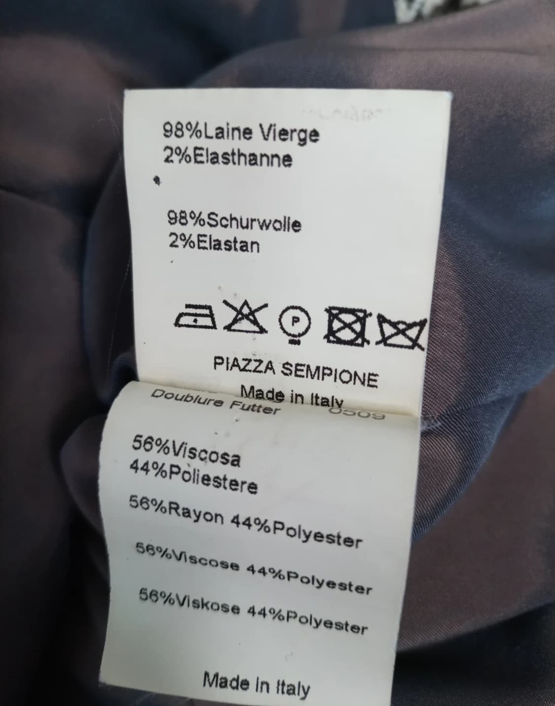 이태리 정품 PIAZZA SEMPIONE 하운드투스 코트 상품이미지6