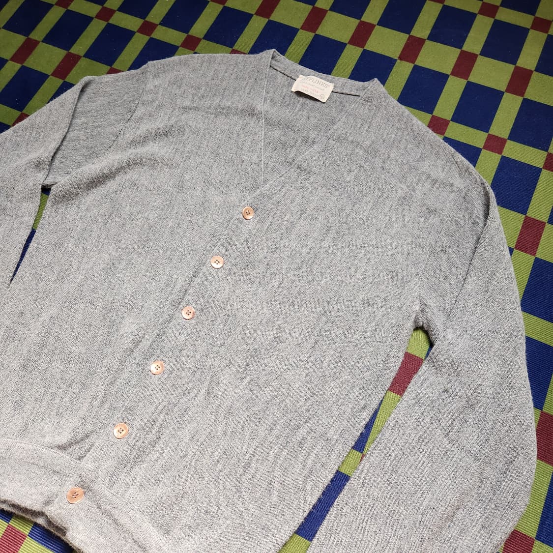 80s Jefflinks 오올론 아크릴 가디건 상품이미지2