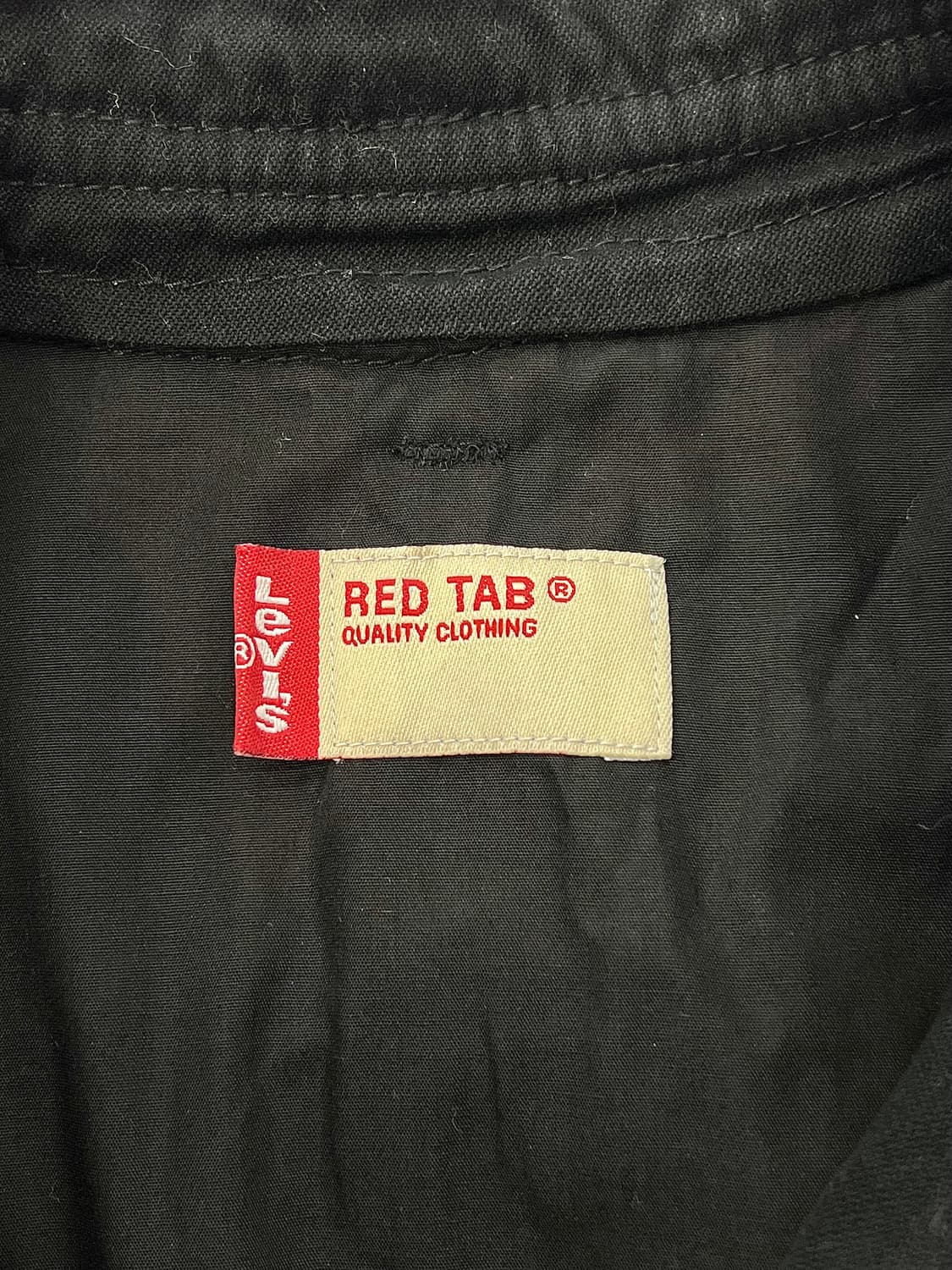 리바이스 레드 탭 블랙 골드 코튼 라이더 자켓 상품이미지7