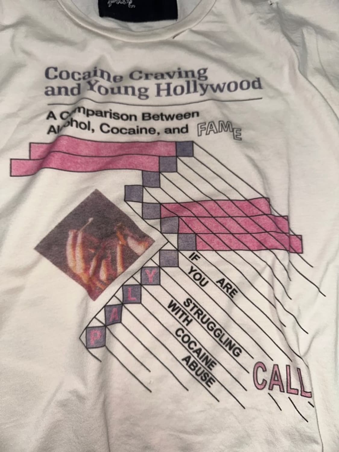25SS 팔리할리우드 코카인 크레이빙 티셔츠 상품이미지3