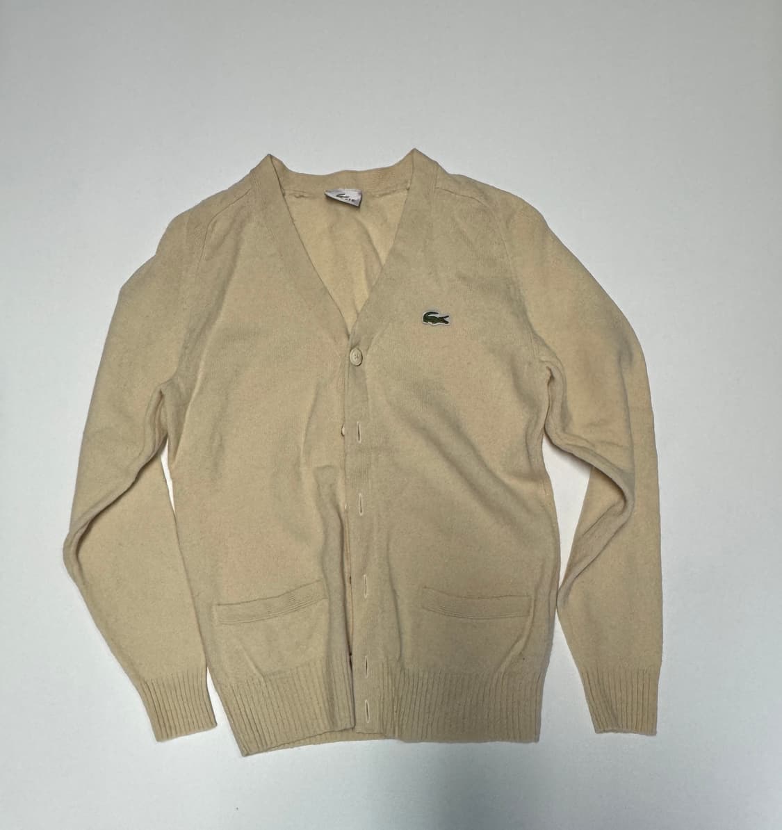 여성 정품 일본 라코스테 개나리 가디건 S 상품이미지1