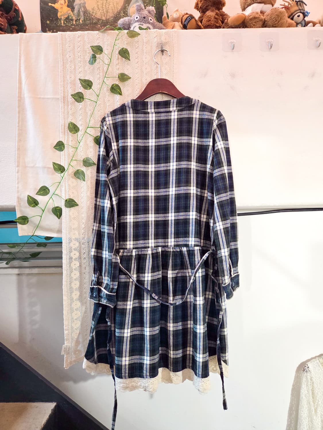 체크 모리 원피스 상품이미지4