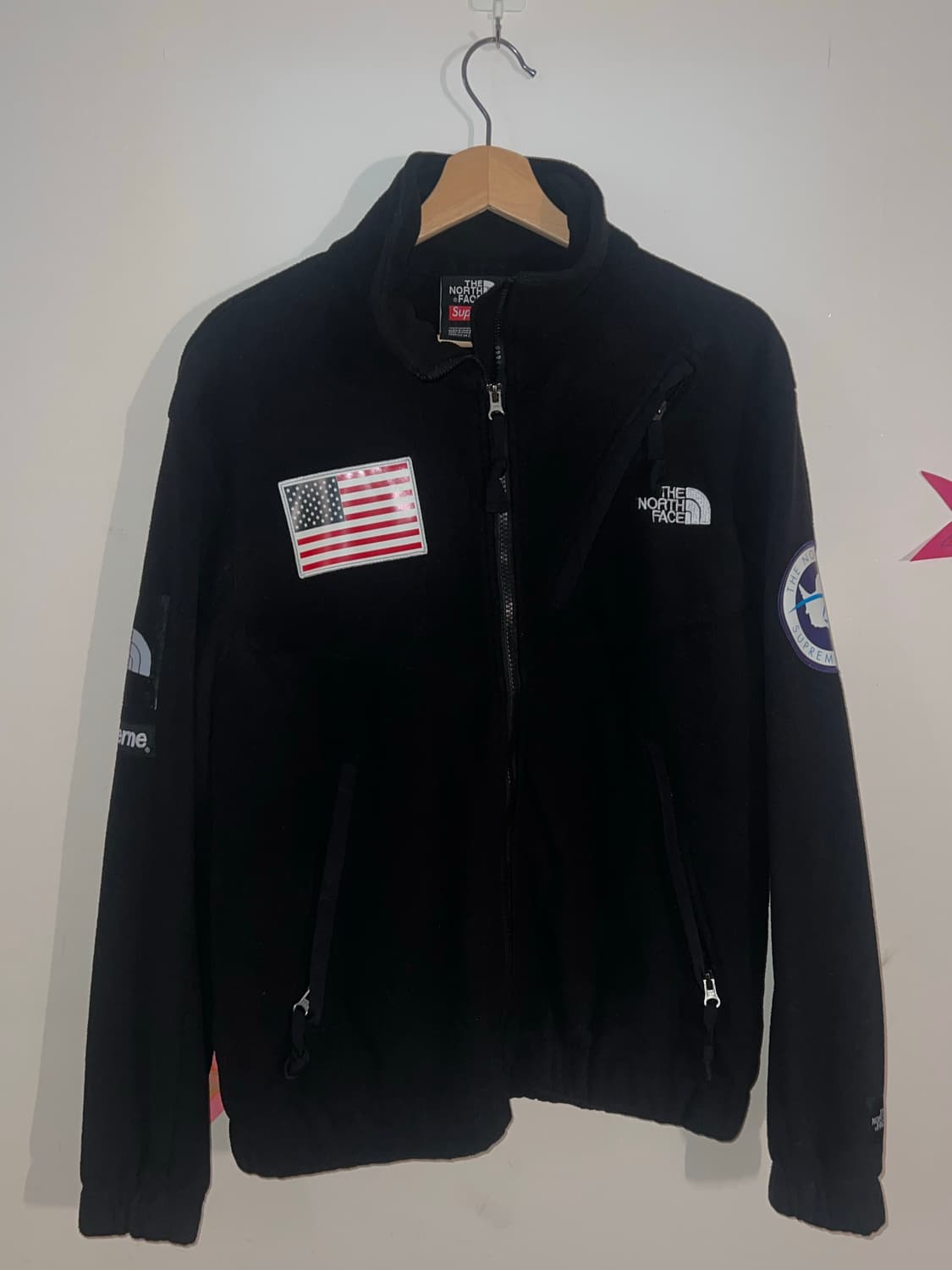 슈프림 x 노스페이스 트랜스 안타티카 익스페디션 플리스 자켓 블랙 - 1 상품이미지1