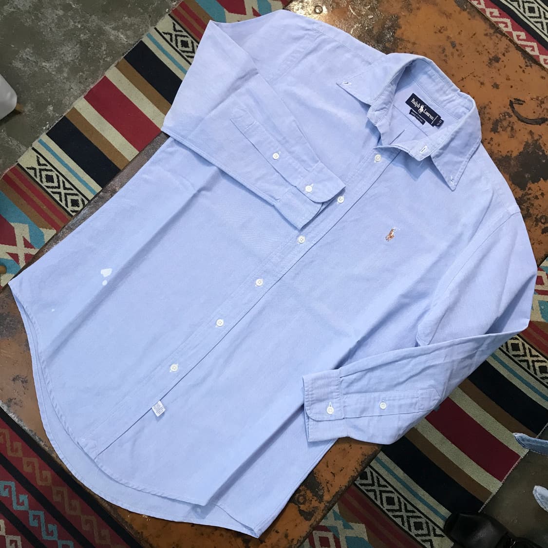 폴로랄프로렌 소라색 옥스포드 셔츠 남성 105 사이즈 상품이미지2