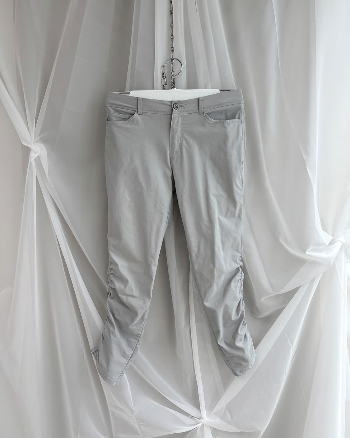 iez gray shirring designed pants 상품이미지4