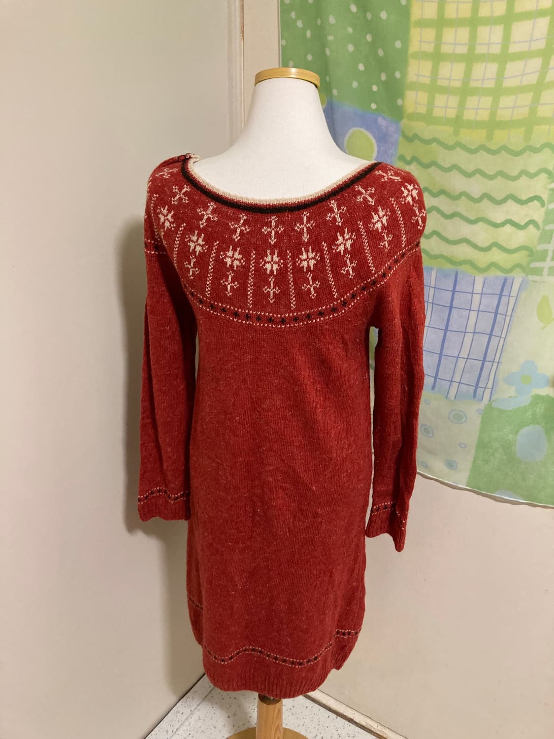 딸기 니트 원피스 상품이미지3