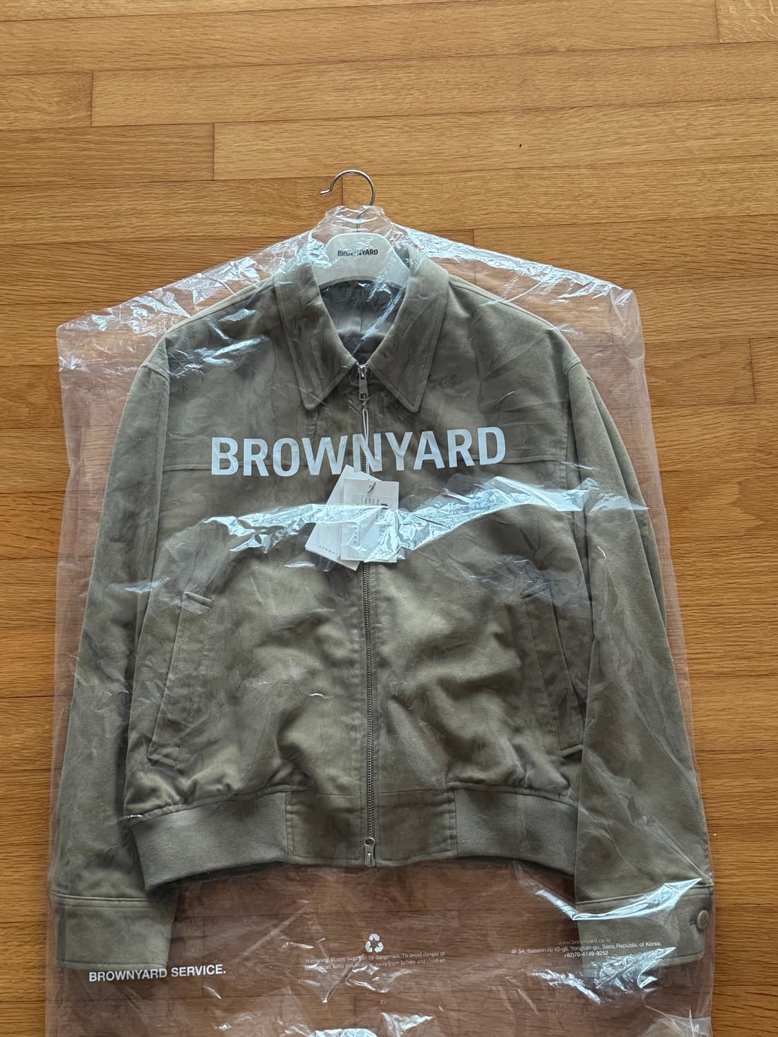 25fw 브라운야드 몰스킨 블루종 카키 5 상품이미지2