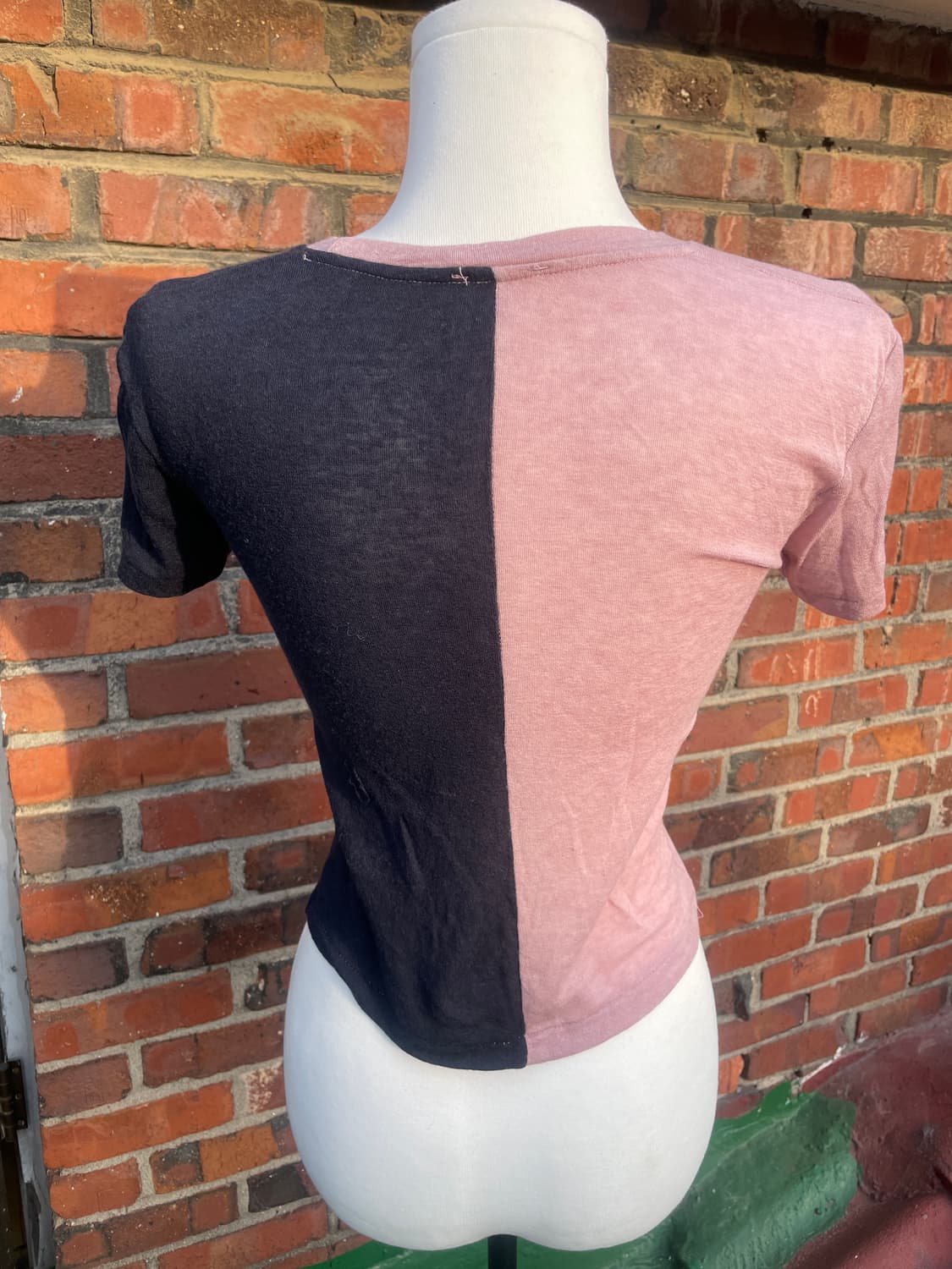 하프 시스루 반팔 티 상품이미지2