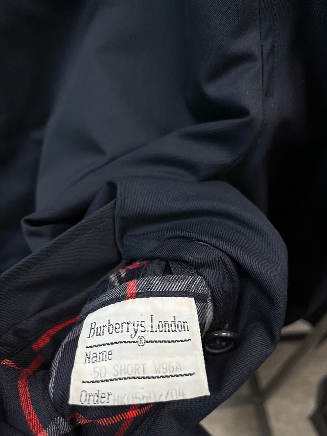 105) 버버리 네이비 개버딘 내피코트  상품이미지6