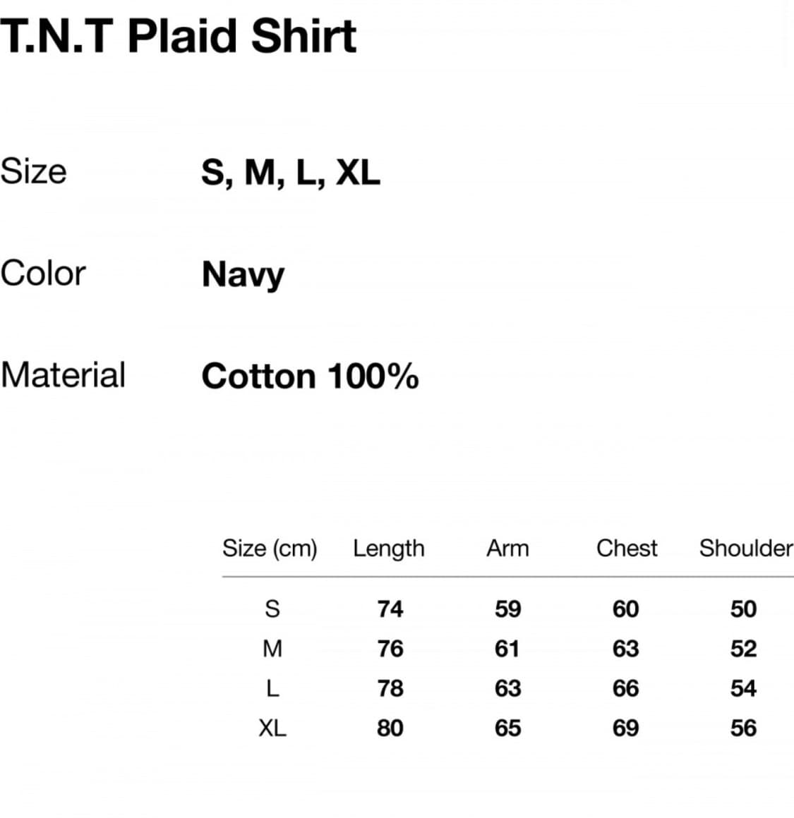 디스이즈네버댓 T.N.T. Plaid Shirt Navy S 상품이미지3