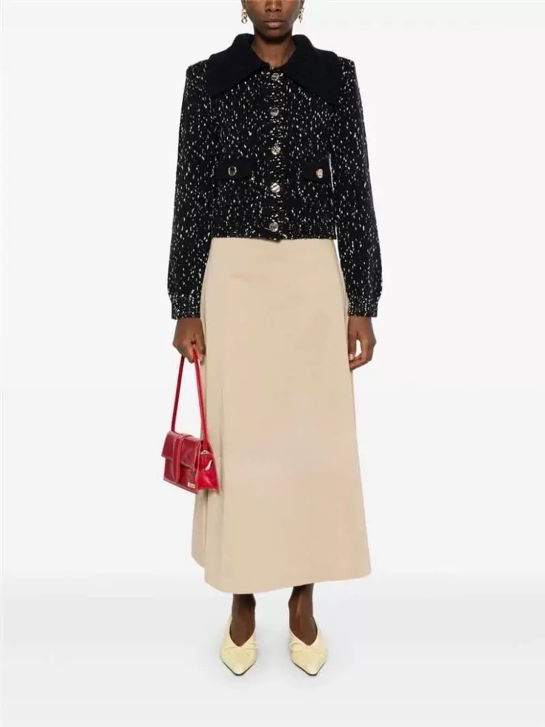 셀프포트레이트 반크롭 금사 가디건 상품이미지2