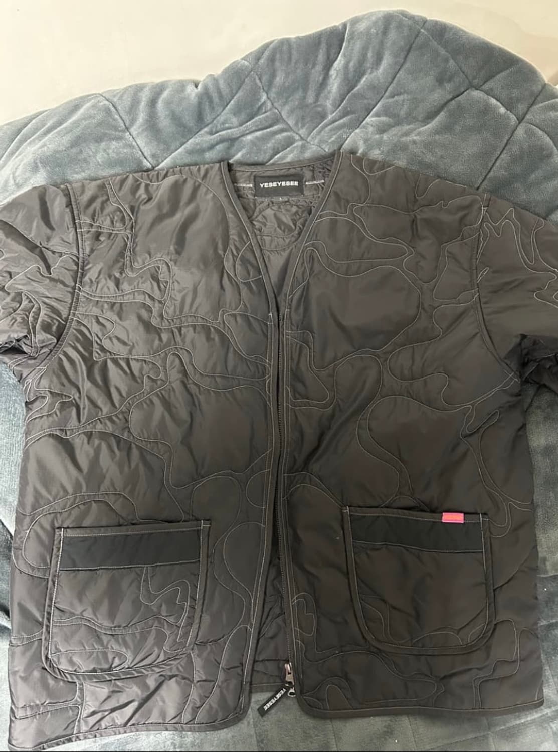 예스아이씨 퀄팅 자켓 패딩 점퍼 블랙 상품이미지4