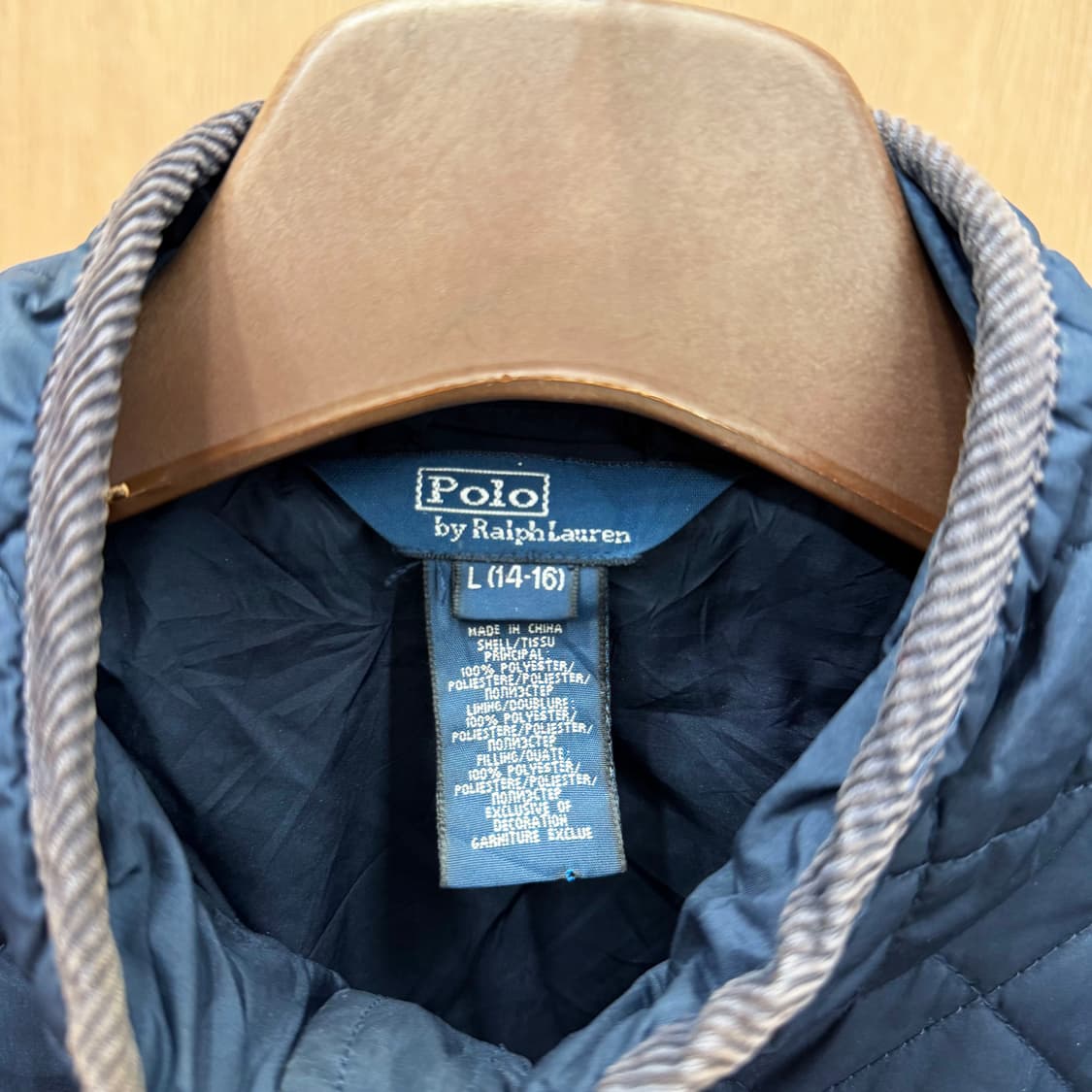 폴로 랄프로렌 집업 자켓 다이아 퀼팅 패턴 스탠드 카라 디테일 네이비 상품이미지6