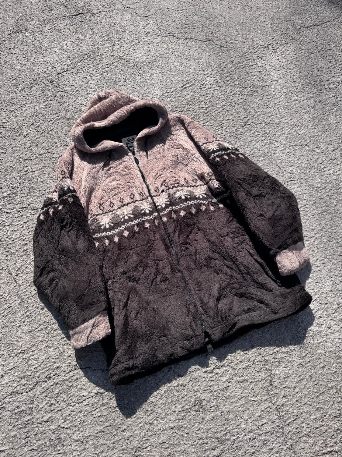 90's PIKO 플리스 후드집업 자켓 B83 상품이미지1