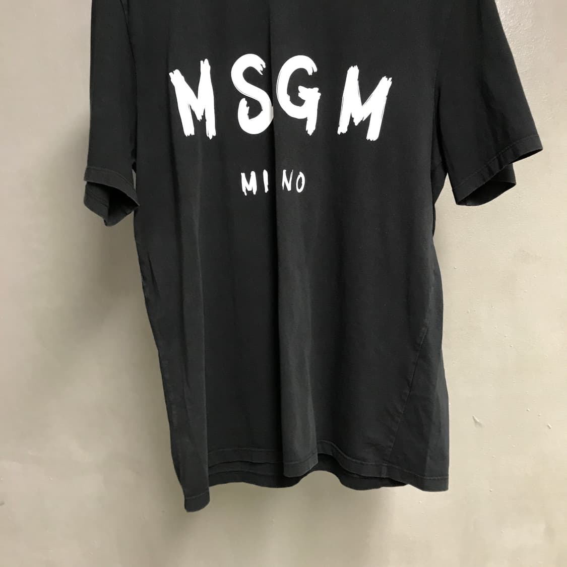 MSGM 블랙 반팔 티셔츠 M 상품이미지3