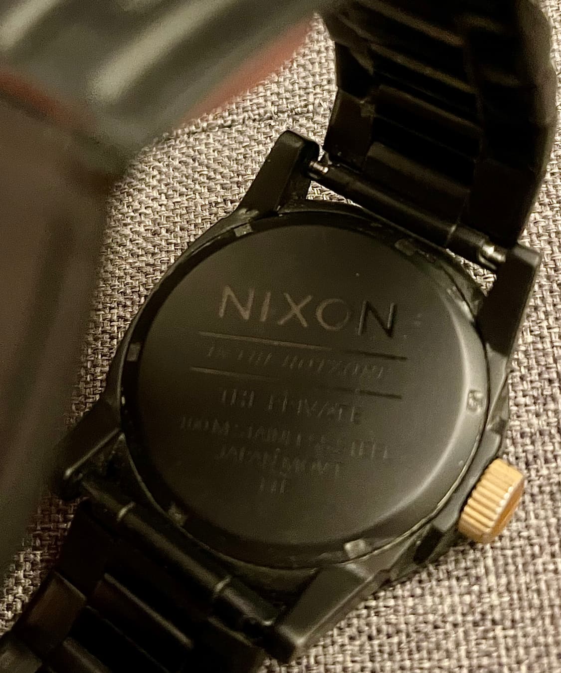 닉슨(NIXON) 더 프라이빗 올블랙 메탈 워치 상품이미지2