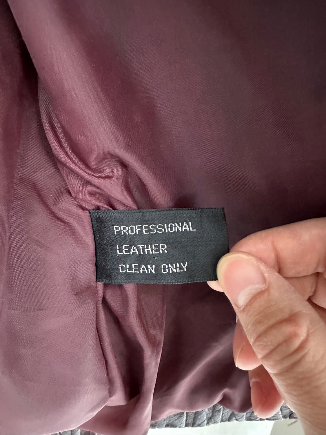 (실측M) 카우하이드 버건디 레더 자켓 상품이미지5