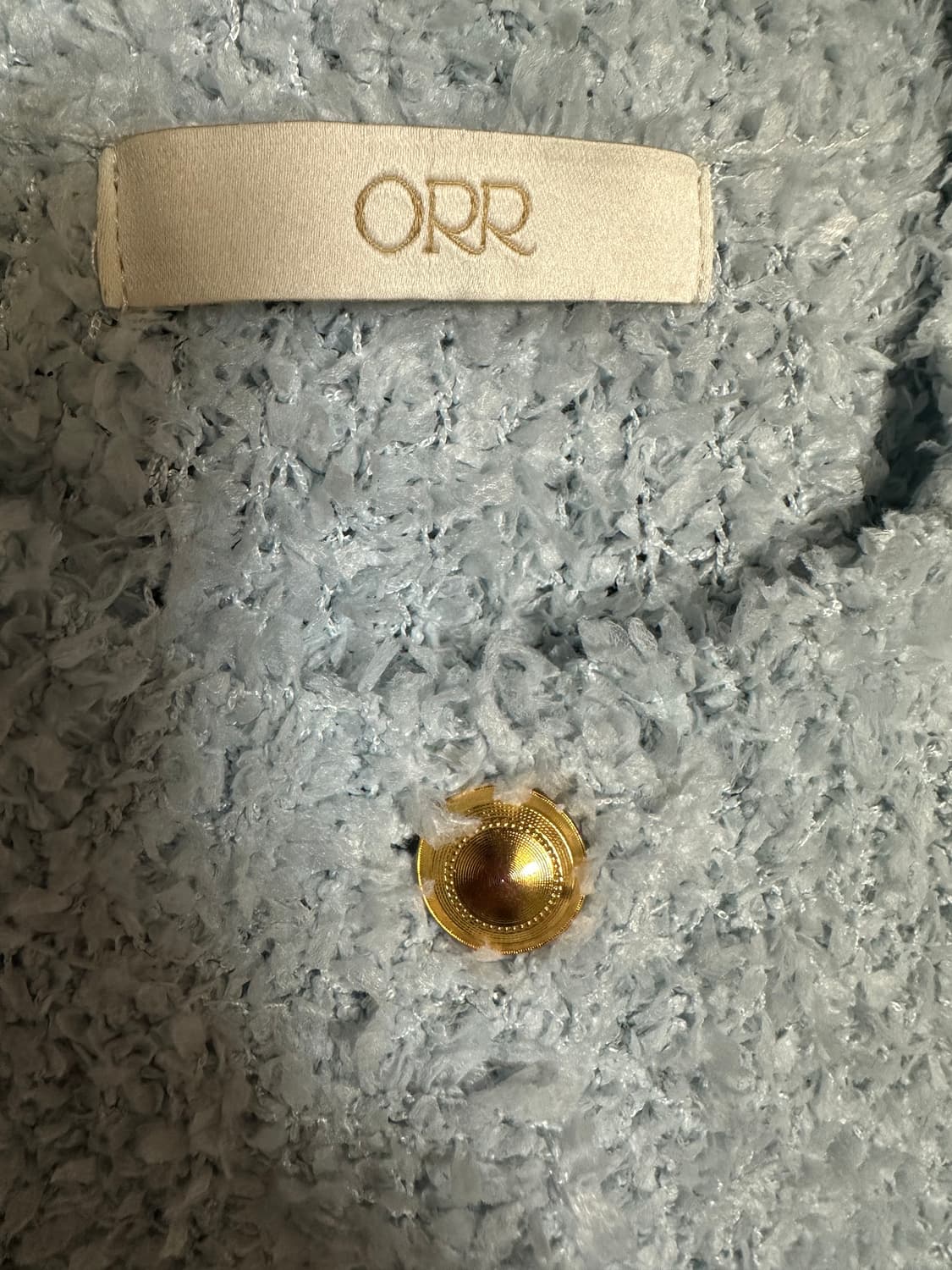 오르ORR 반팔 뽀글이 가디건 니트 상품이미지7