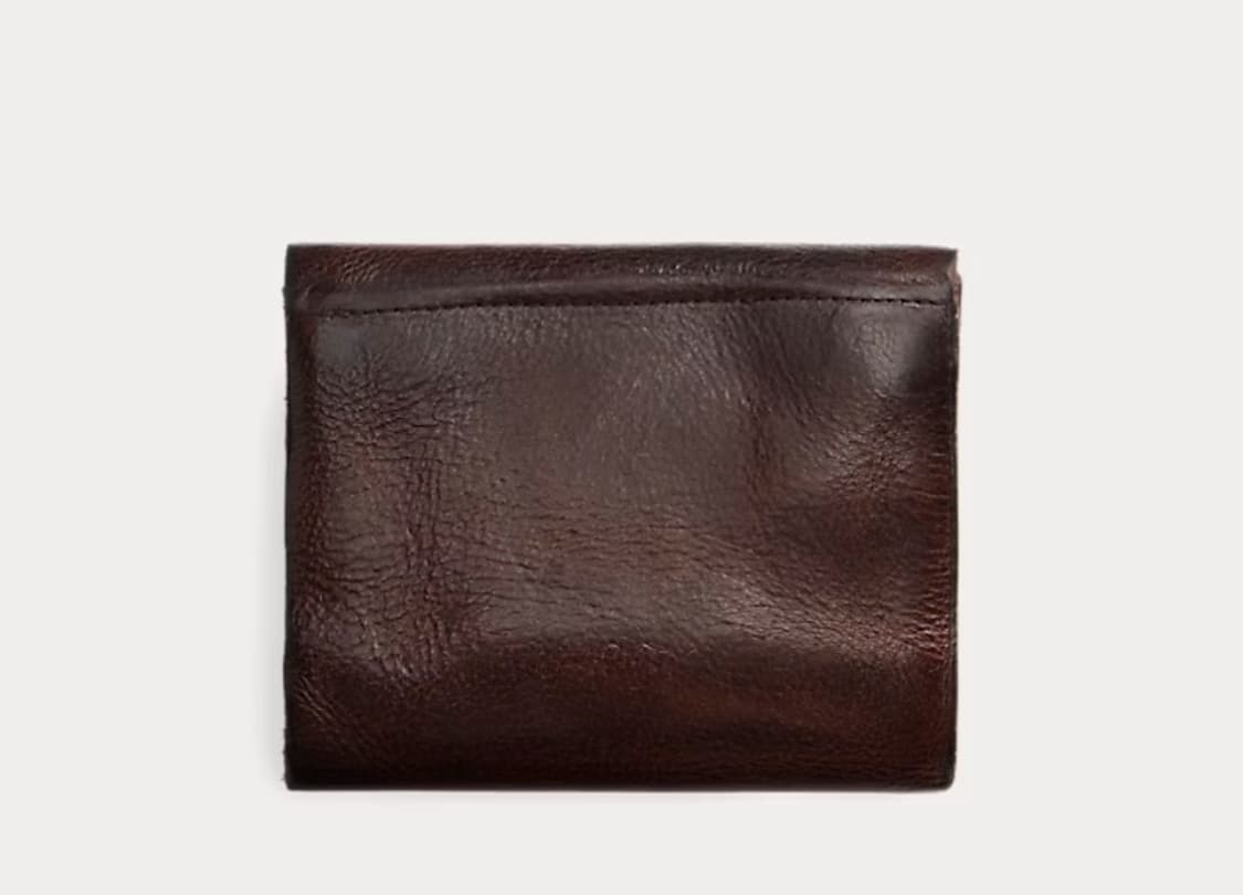 RRL 더블알엘 Double RL 콘초 레더 월렛 다크 브라운 상품이미지2
