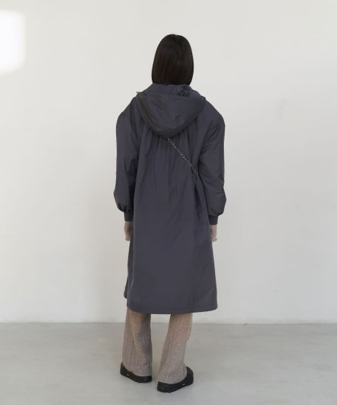 New 아모멘토 후디 드레스 차콜 상품이미지2