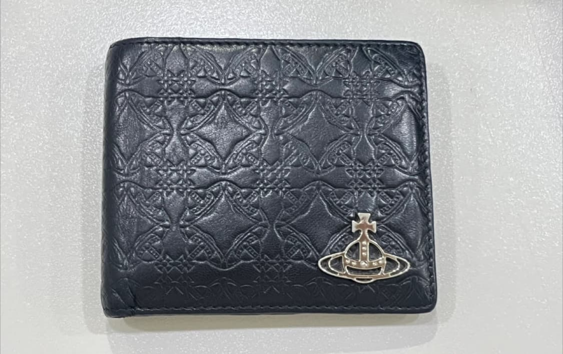 Vivienne westwood 비비안웨스트우드 블랙 엠보 반지갑 상품이미지2