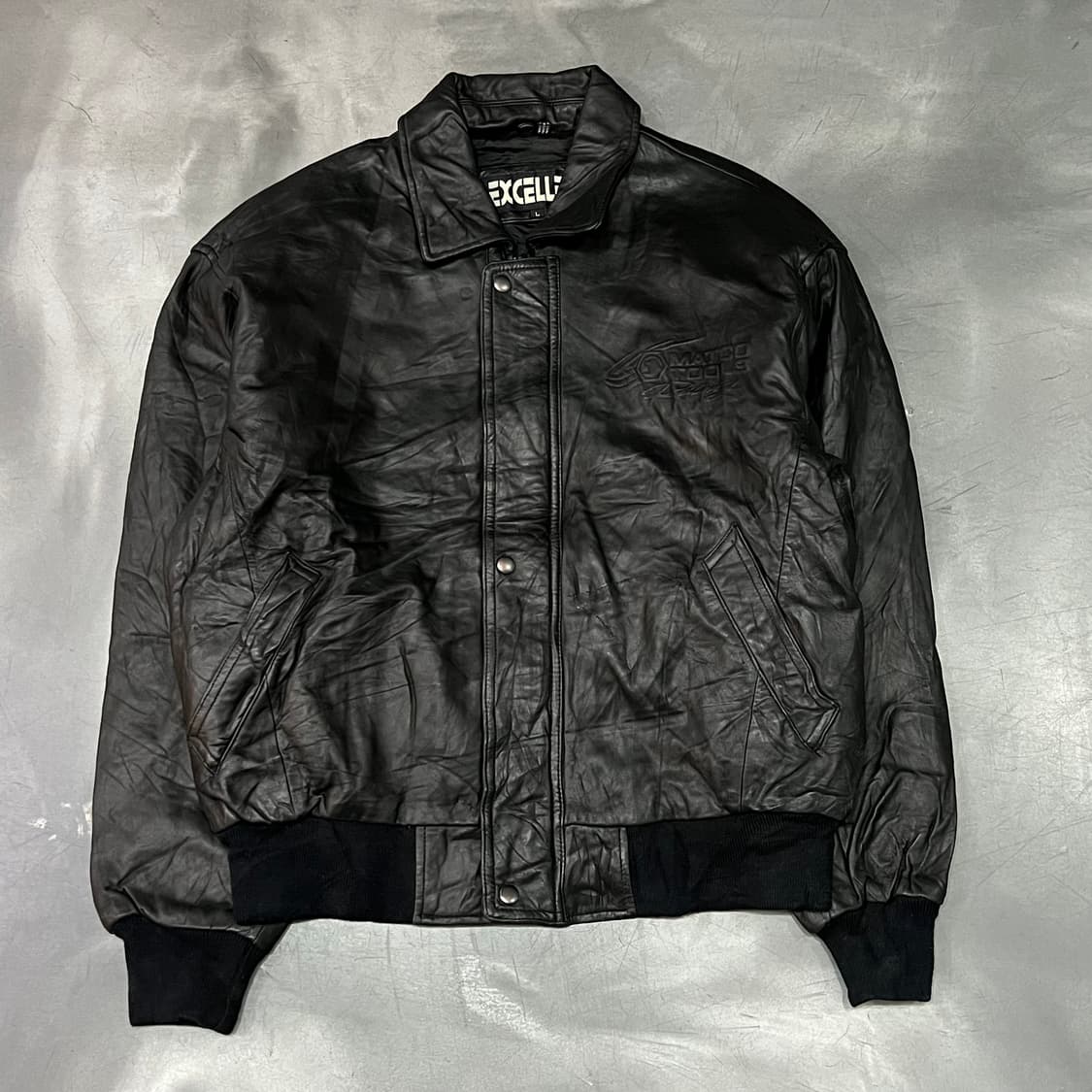  Excelled 레더 봄버 자켓 y15013 상품이미지1
