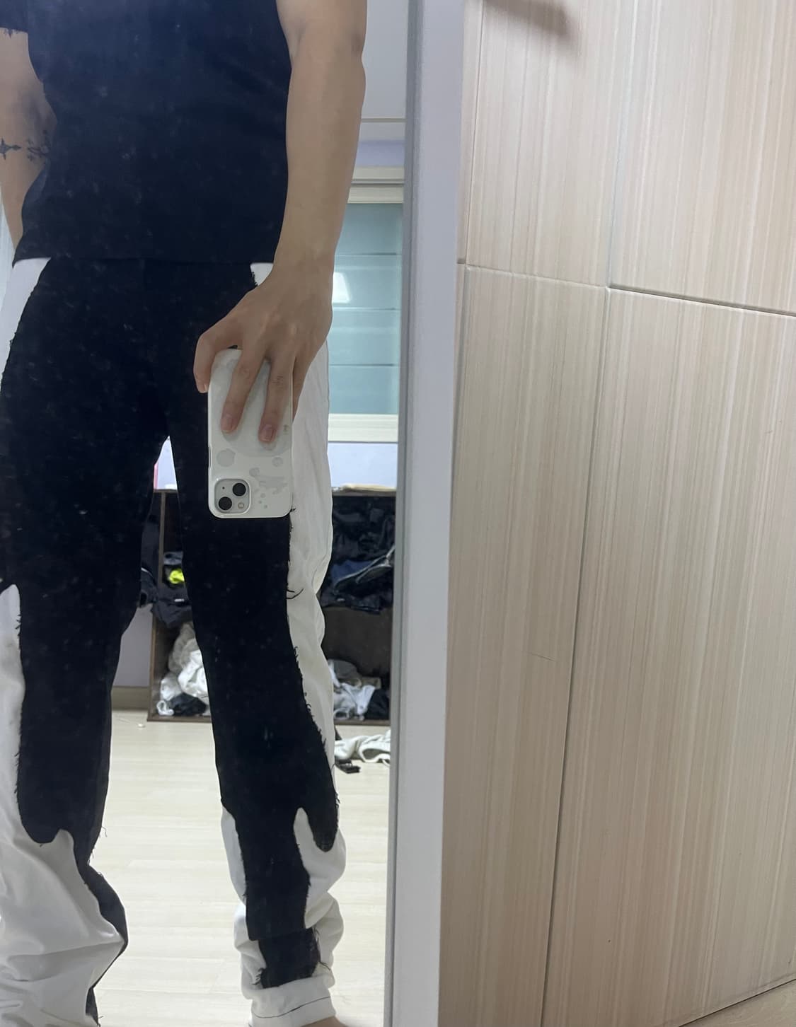 해피피플갤러리 black&white 바지 상품이미지4
