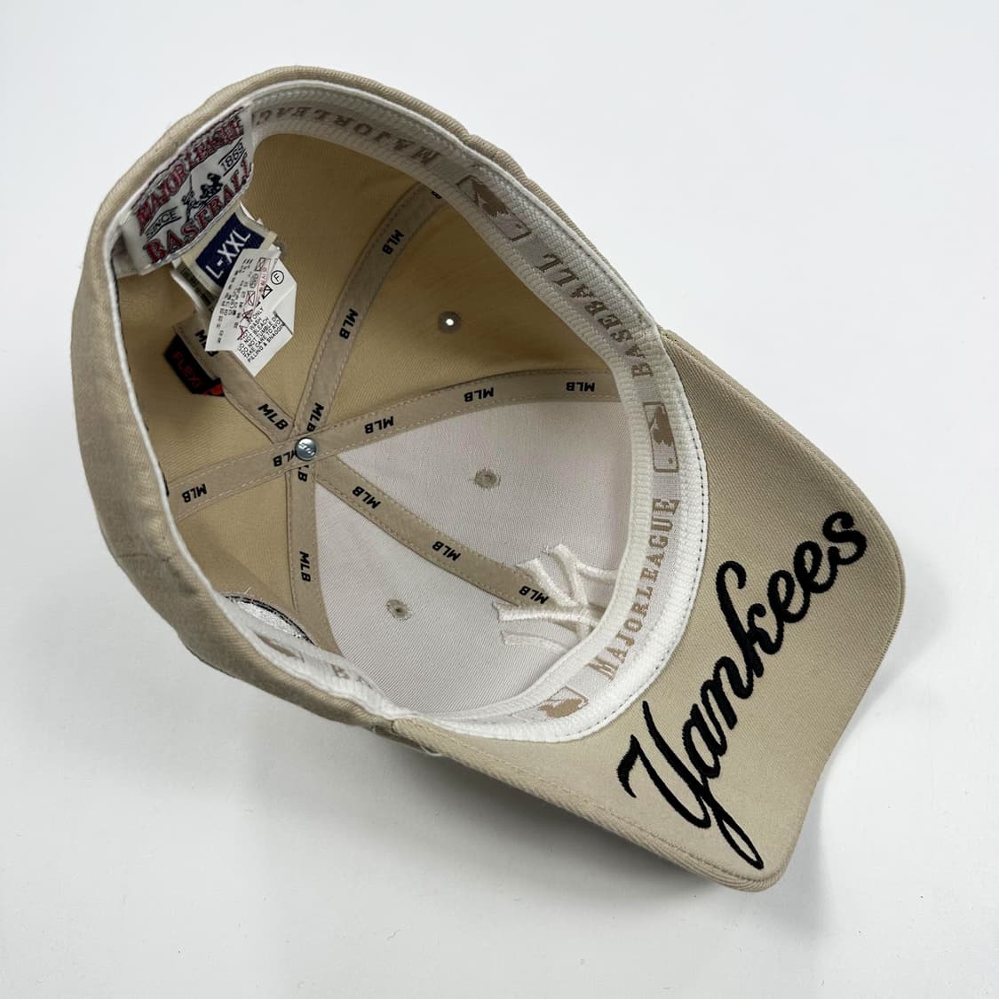 MLB 뉴욕양키스 베이지 볼캡 모자 상품이미지4