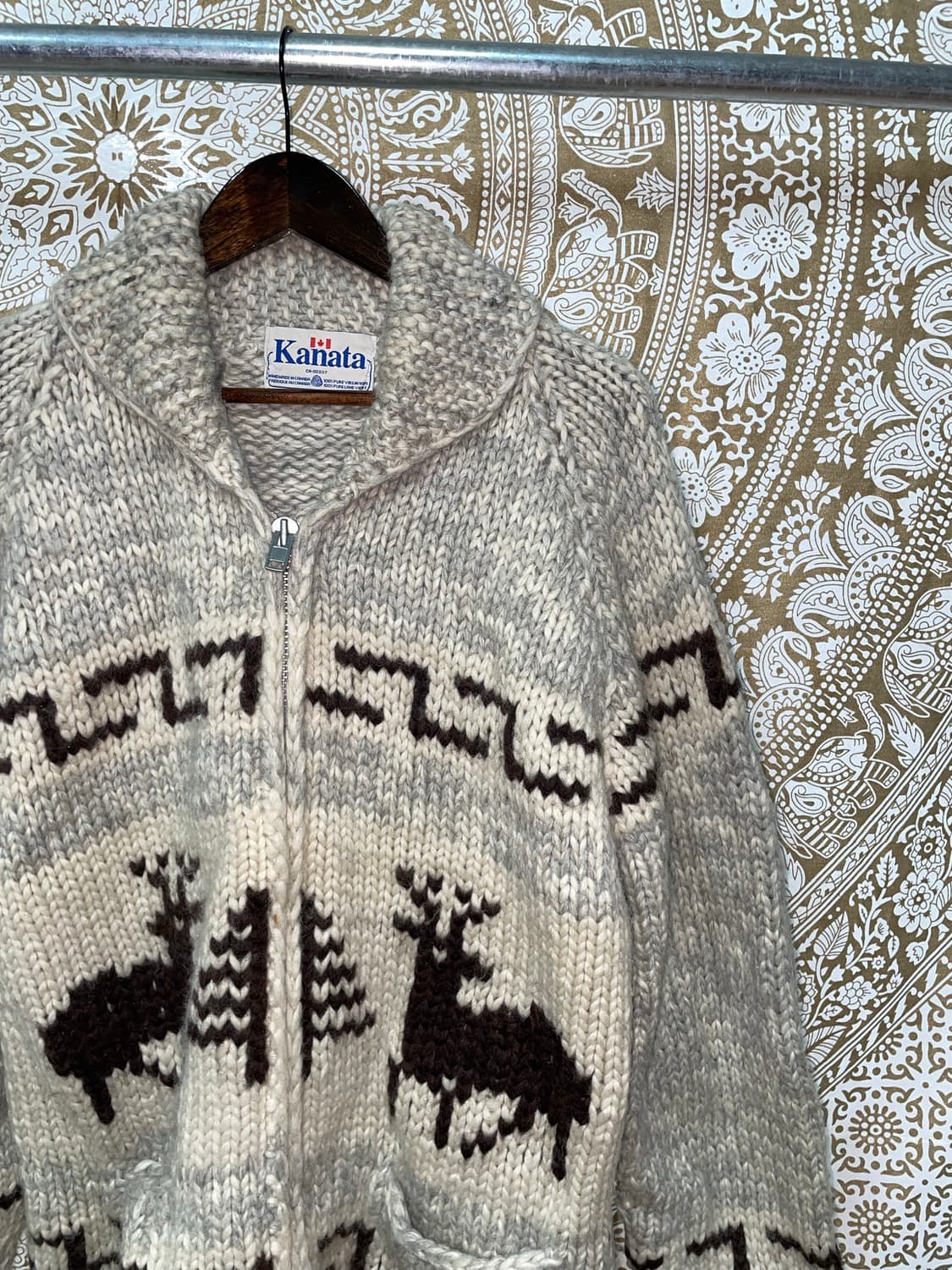 Kanata 코위찬 숄카라 니트 집업 자켓  상품이미지5