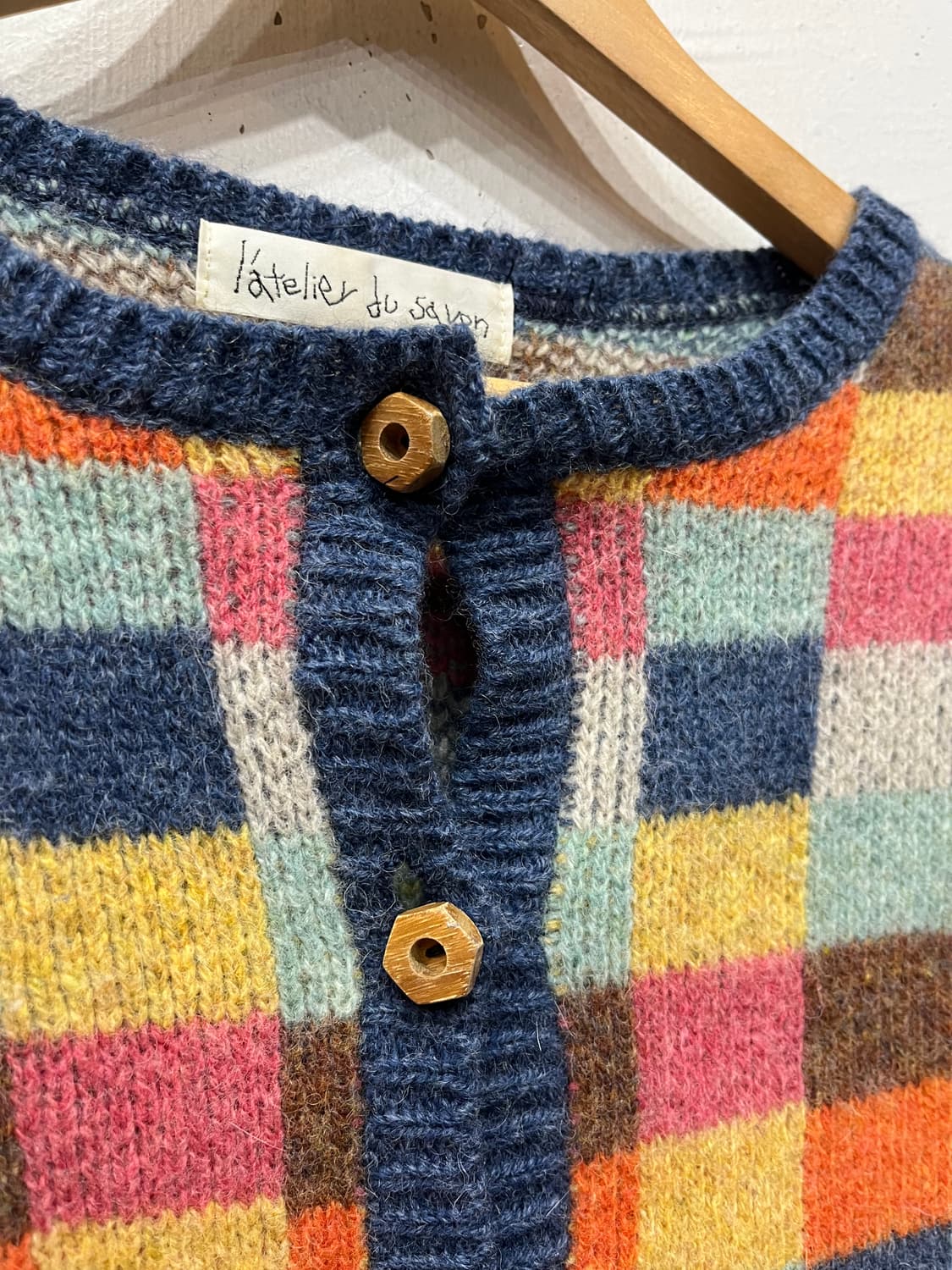 L'ATELIER DU SAVON 영국제조 핸드메이드 퓨어울 가디건 상품이미지3